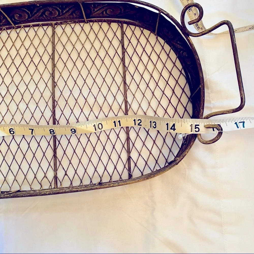 Metal Tray Golden patina look By Pier 1 NWOT